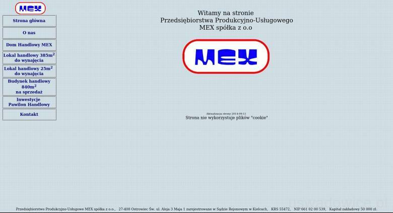 PRZEDSIĘBIORSTWO PRODUKCYJNO USŁUGOWE MEX SP Z O O