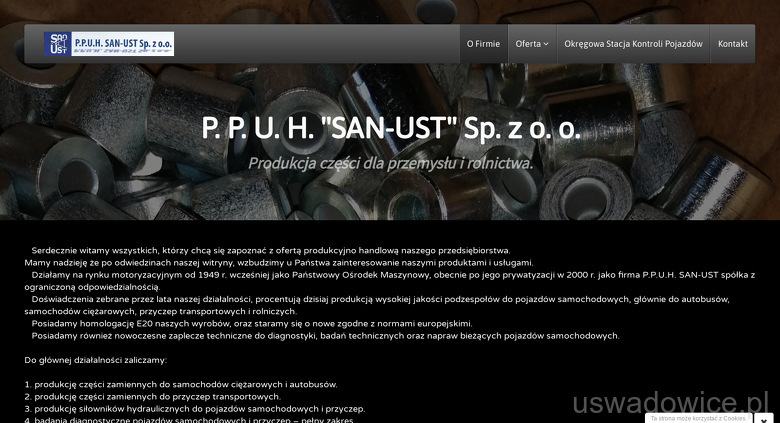 PRZEDSIĘBIORSTWO PRODUKCYJNO USŁUGOWO HANDLOWE SAN UST SP Z O O