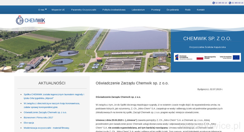 PRZEDSIĘBIORSTWO WIELOFUNKCYJNE CHEMWIK SP Z O O